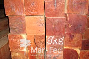 Columnas aserradas de quebracho, producto de Mar-Fed